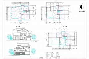 独栋别墅户型图 农村别墅户型图