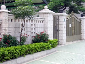 仿古围墙 独栋别墅