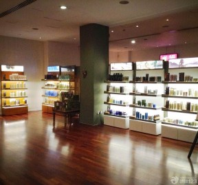 简约韩国化妆品店陈列图片