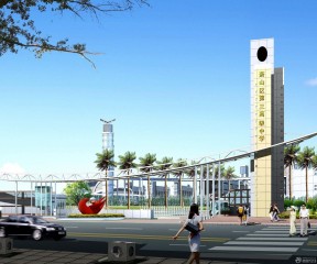 学校大门设计图片
