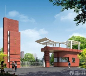 学校大门图片设计