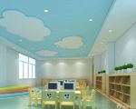 幼儿园室内教室天花板装修图片 