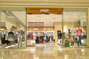 休闲服店面装修门头效果图