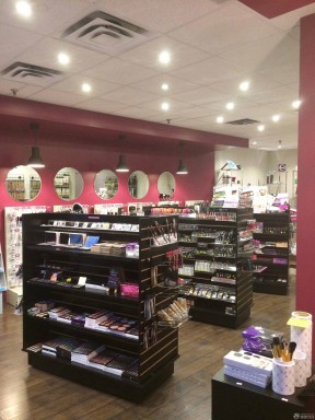 化妆品店室内吊顶设计装修效果图片
