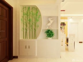 玄关隔断鞋柜 现代简约装修风格