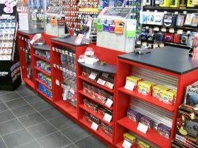 便利店收银台效果图 收银台