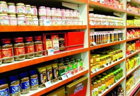 进口食品店装修图 货架图片