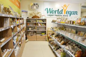 食品店面装修效果图 货架图片