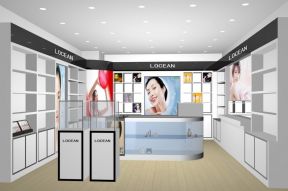化妆品店室内吊顶设计效果图片