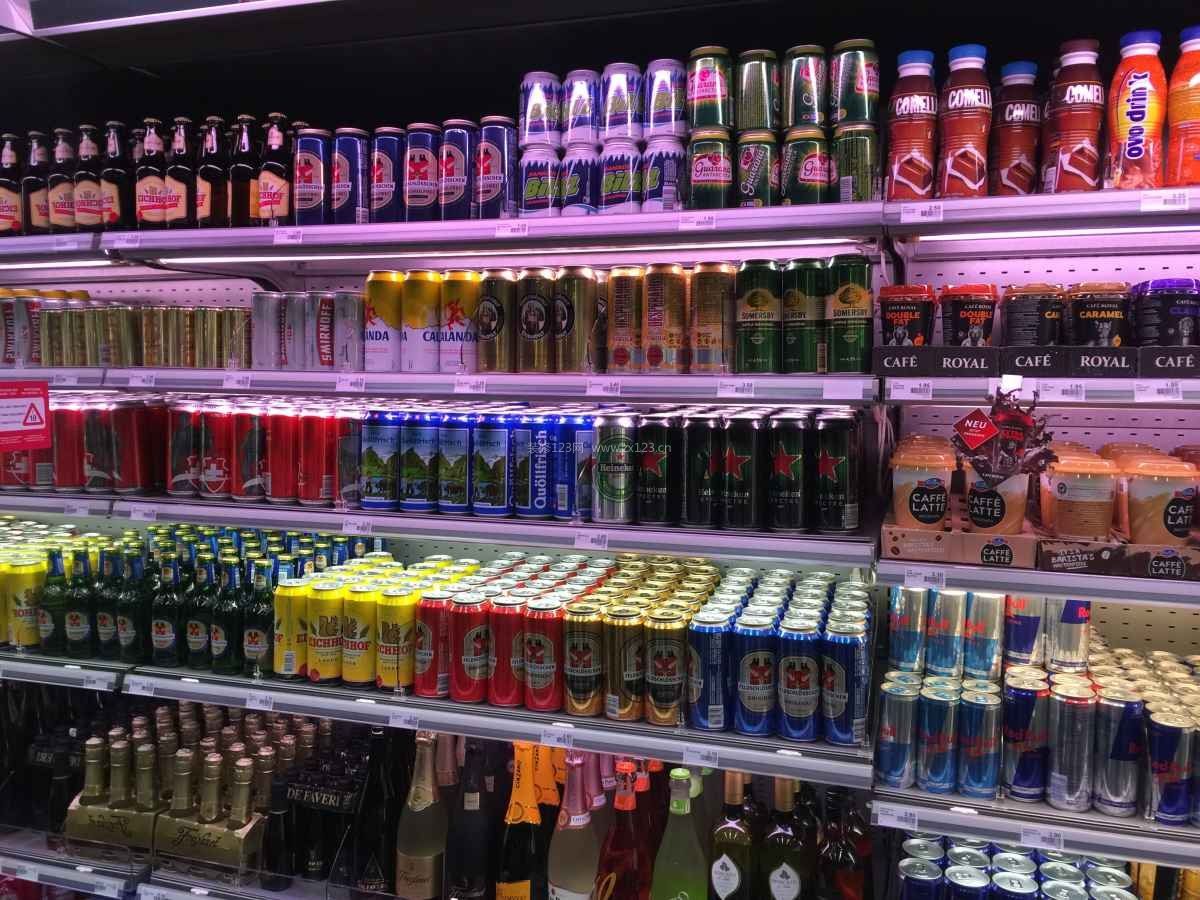 室内超市饮品区装饰图片大全