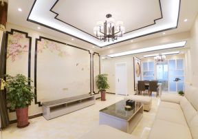 壁纸电视墙装修效果图大全 新中式风格装修效果图大全