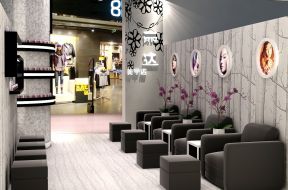 韩国美甲店装修图片 