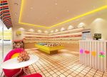 零食店小格子地砖装修效果图片