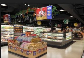 零食店地板砖装修效果图 