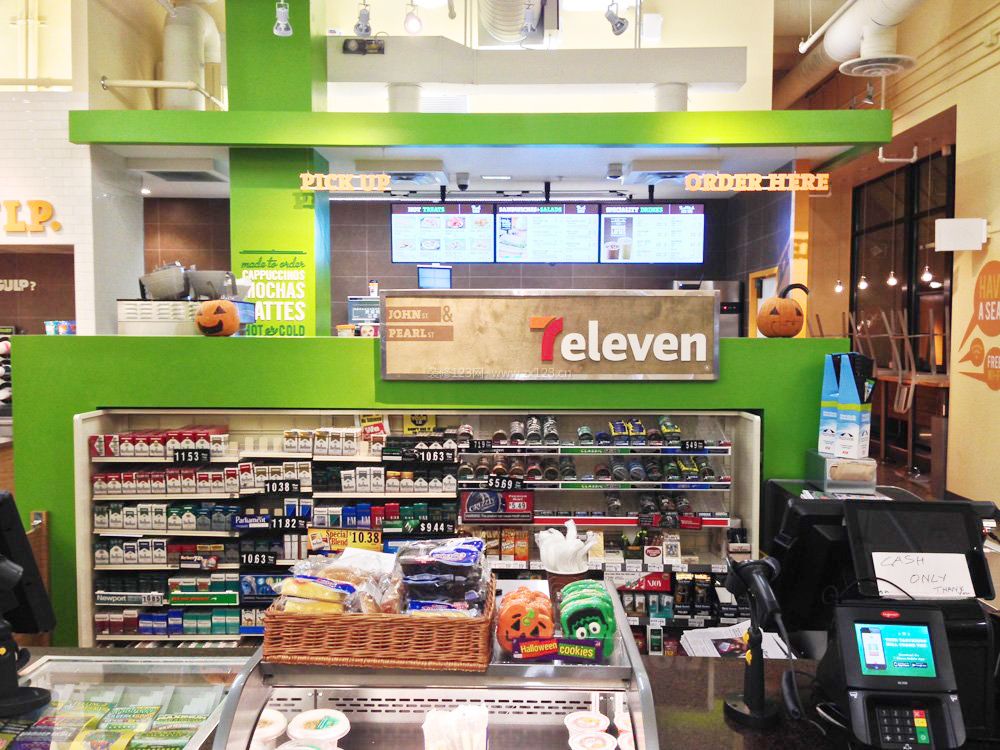 711便利店收银台装修效果图片