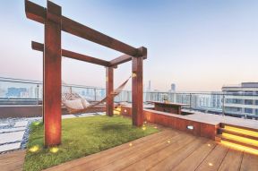 别墅屋顶花园效果图