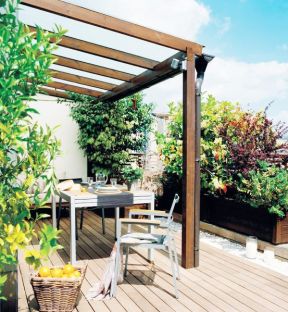 别墅屋顶花园效果图