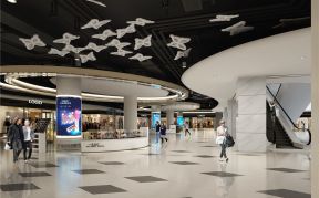 2023大型商场化妆品店展柜装修效果图