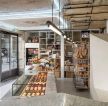 蛋糕店室内展柜摆放装修设计图片