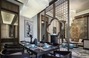 2020客厅餐厅隔断装修图 2020餐厅隔断装修图
