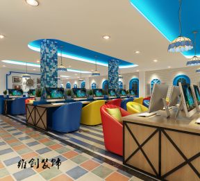 网咖装修图片风格 网咖装修图风格 