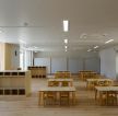 高端幼儿园室内实木桌椅装修摆放效果图片
