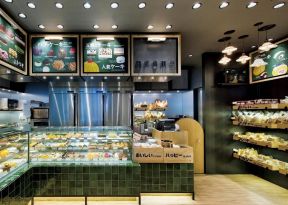 面包店装修效果图 面包店室内装修设计