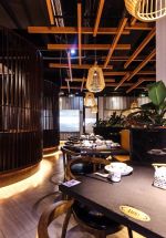 成都200平饭店大堂吊顶装潢装修效果图片
