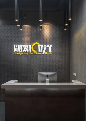 健身房前台装修效果图 健身房设计装修 健身房装饰设计 