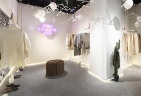 服装店陈列 服装店形象墙图片 