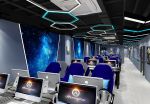 上海现代网吧吊顶设计造型图片2023