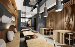 南宁68平简约风格快餐店面装修图片