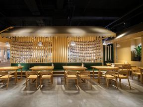南宁快餐店室内隔断装修设计图