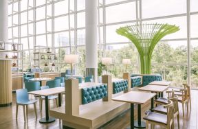 餐厅大堂装修效果图 餐饮店装潢 