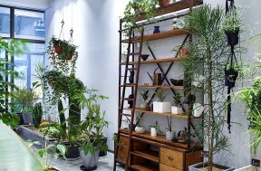 武汉90平米花店内部装修设计实景图