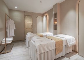 成都美容会所美容床装修设计实景图