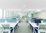 成都公司办公室办公桌隔断装修图