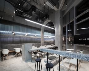 现代风格时尚快餐店装修效果图大全