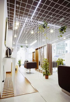 理发店吊顶效果图大全 理发店吊顶装修 理发店吊顶装修效果图