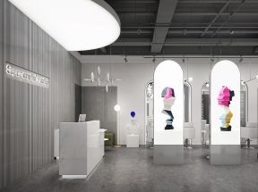 理发店的装修图 理发店的装修图片