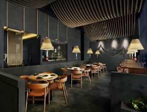 无锡特色饭店吊顶装潢设计效果图