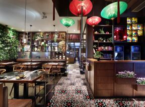 无锡饭店大厅隔断装修设计实景图