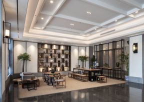 太原饭店接待区装潢设计效果图片