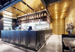 烧烤店装修效果图片 烧烤店吧台装修效果图