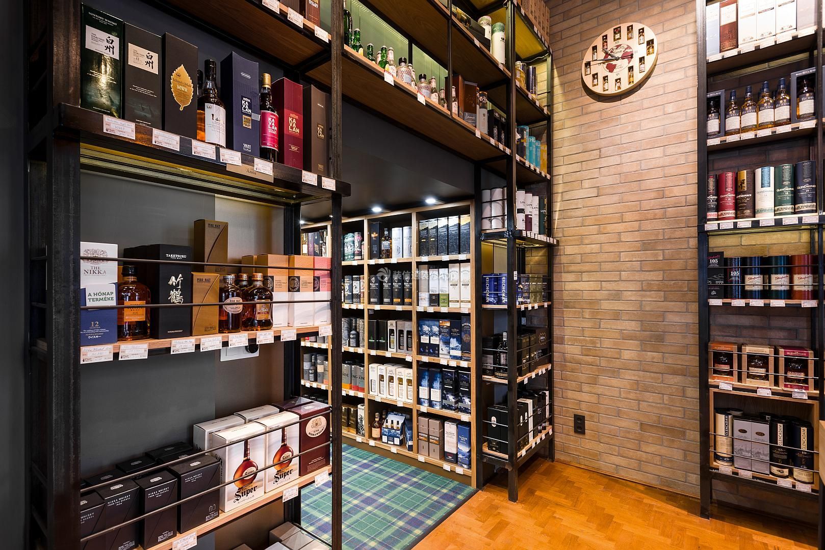 烟酒店面陈列设计装修效果图