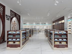 药店店面装修 药店效果图 药店装修效果图