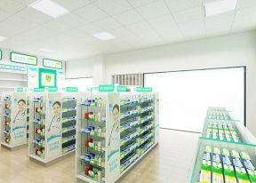 2023连锁型药店装修效果图欣赏