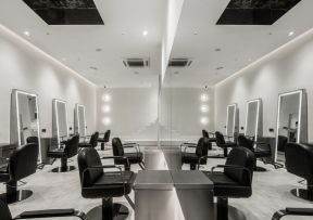 美发店简单装修图片 美发店简单装修图 美发店简约装修图