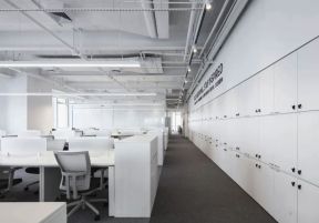 办公室走道储物柜装潢设计效果图