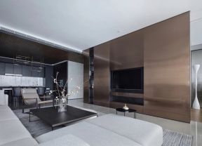 现代客厅电视背景墙装修效果图 现代客厅电视背景